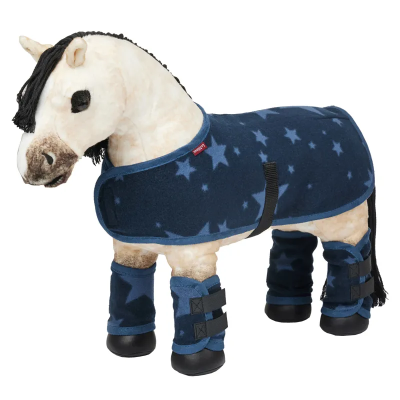 LeMieux Mini Toy Pony Star Printed Fleece Travel Rug - Atlantic-1