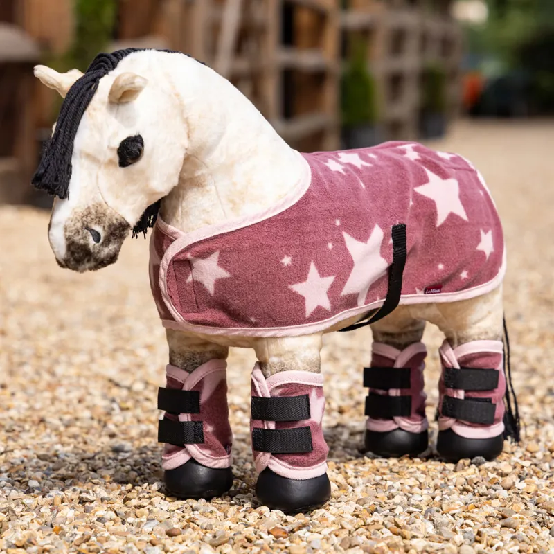 LeMieux Mini Toy Pony Star Printed Fleece Travel Rug Orchid