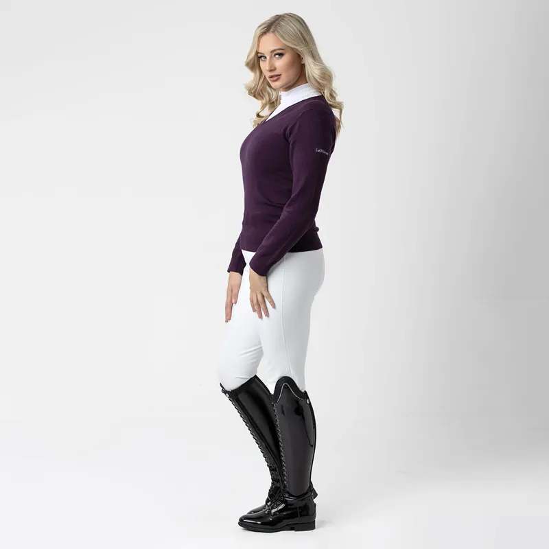 LeMieux Drytex Waterproof Full Grip Womens Winter Breeches - White-2
