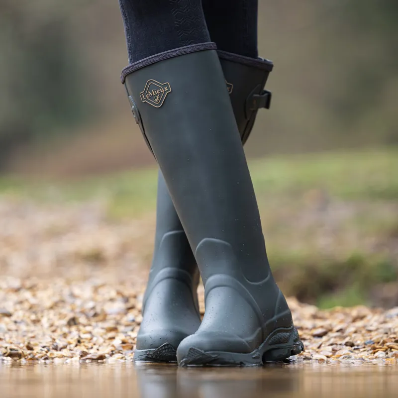 LeMieux Stride Wellington Boots - Oak-11