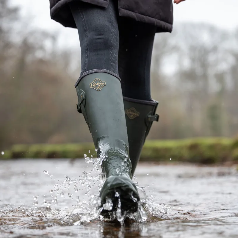LeMieux Stride Wellington Boots - Oak-12