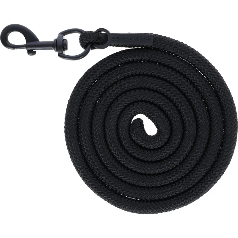 Covalliero Lead Rope with Snap Hook - Black