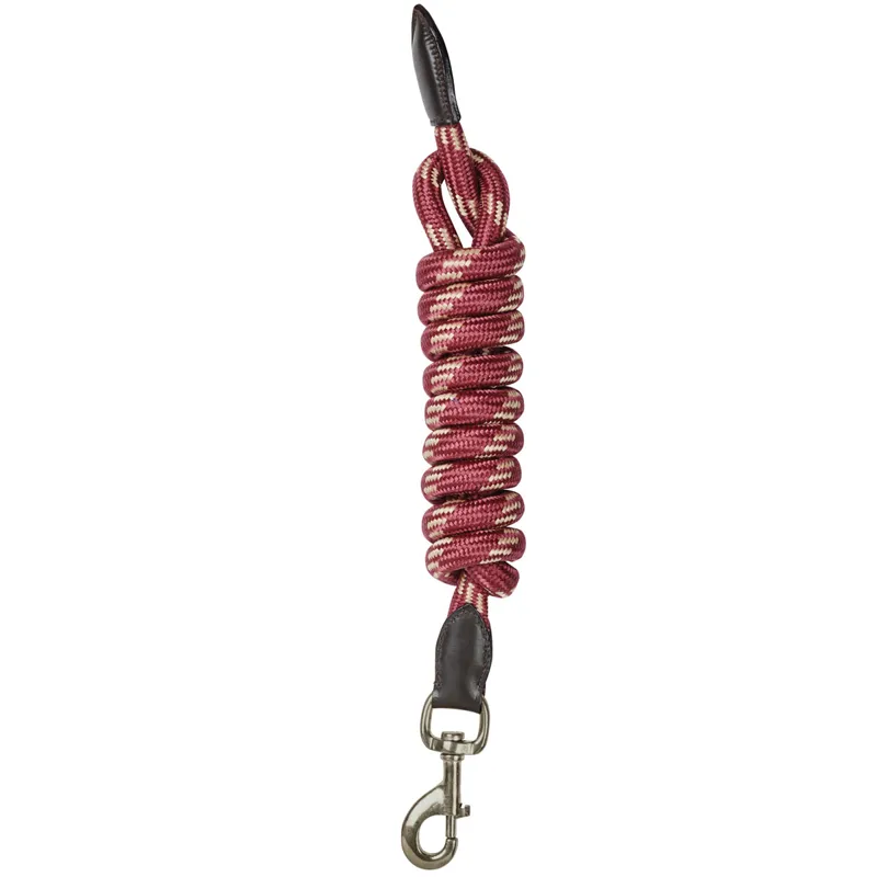 Kincade Leather Lead Rope - Burgundy/Brown