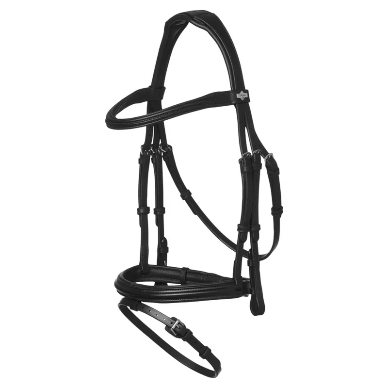 LeMieux Arika Anatomic Flash Bridle - Black/Silver-1