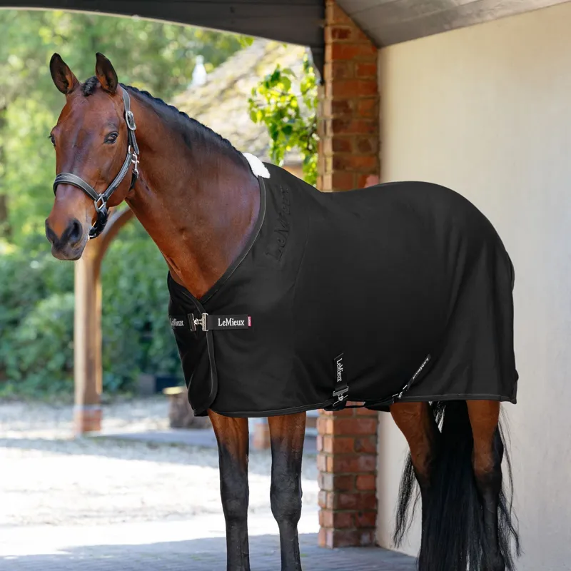 LeMieux Arika Jersey-Tek Fleece Rug - Black-4