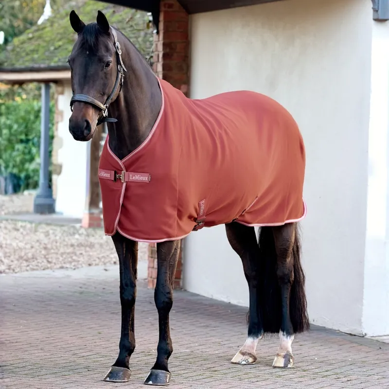 LeMieux Arika Jersey-Tek Fleece Rug - Russet-1