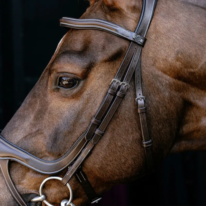 LeMieux Arika Split Noseband Bridle - Brown-3