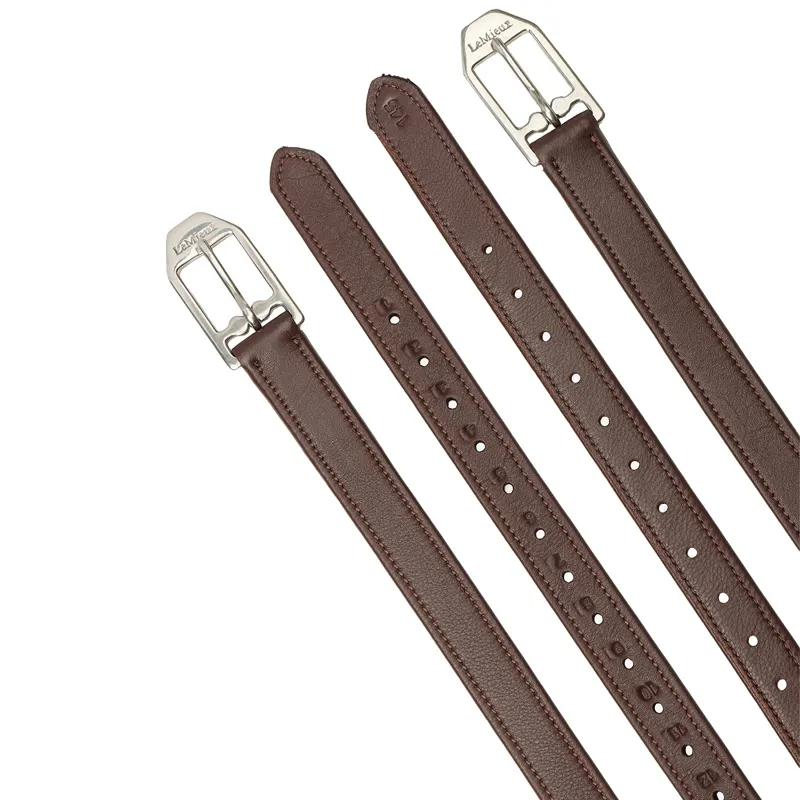LeMieux Arika Stirrup Leather - Havana-1