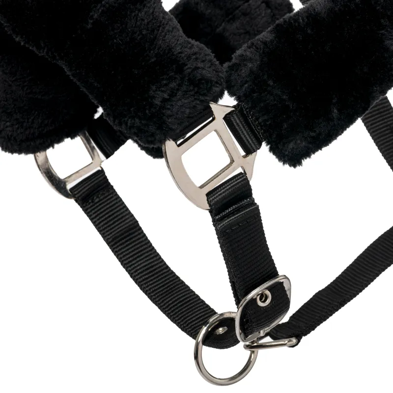 LeMieux Comfort Fleece Headcollar - Black-4