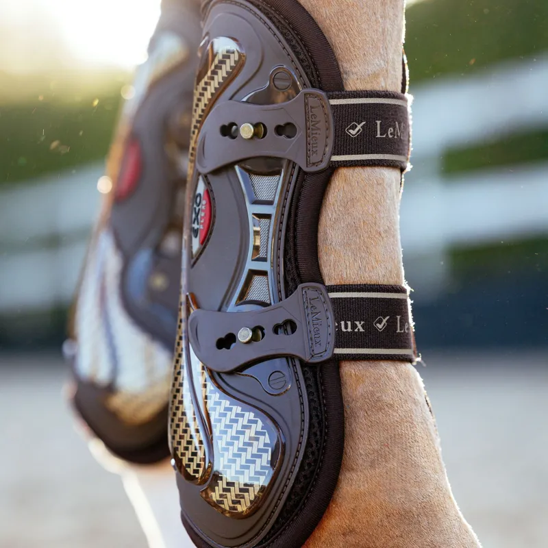 LeMieux Exo-Flex Tendon Boots - Brown/Gold-5