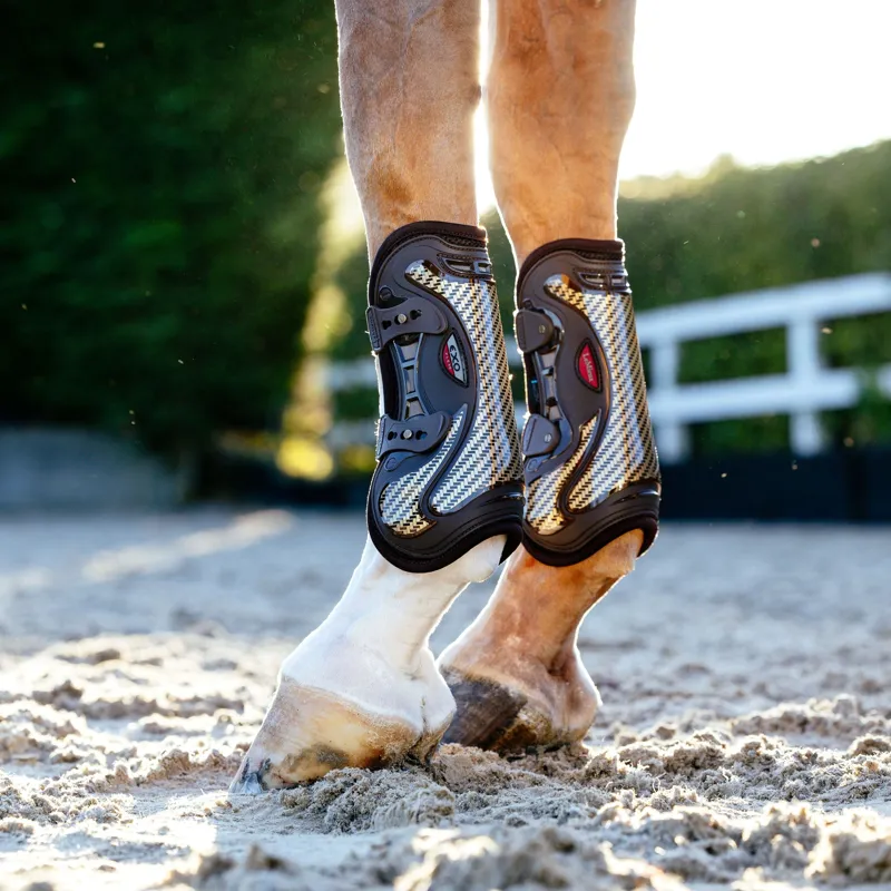 LeMieux Exo-Flex Tendon Boots - Brown/Gold-4