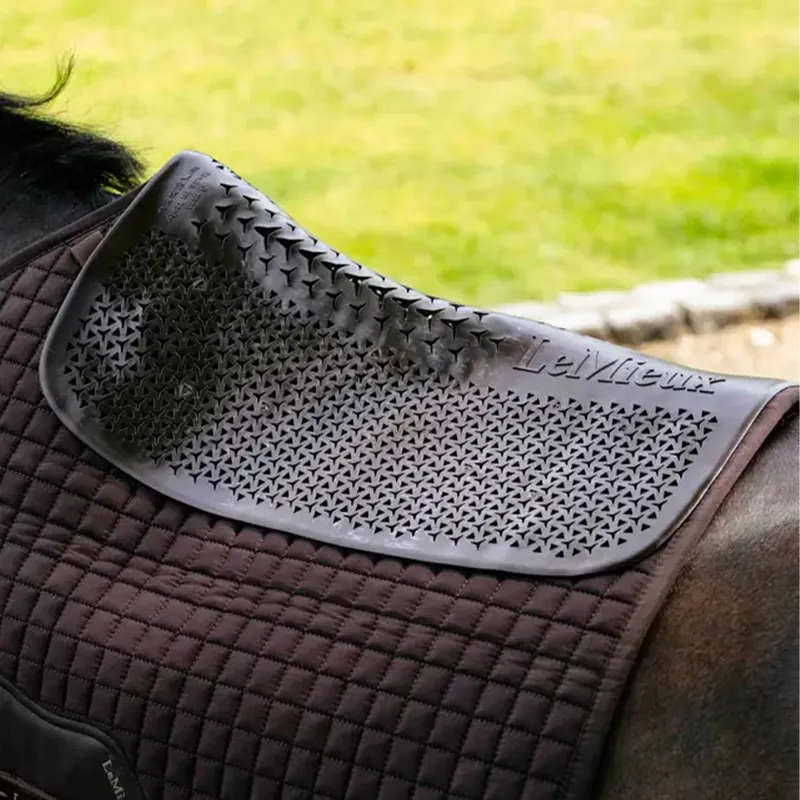 LeMieux Gel-Tek Slimline Half Pad - Brown-1