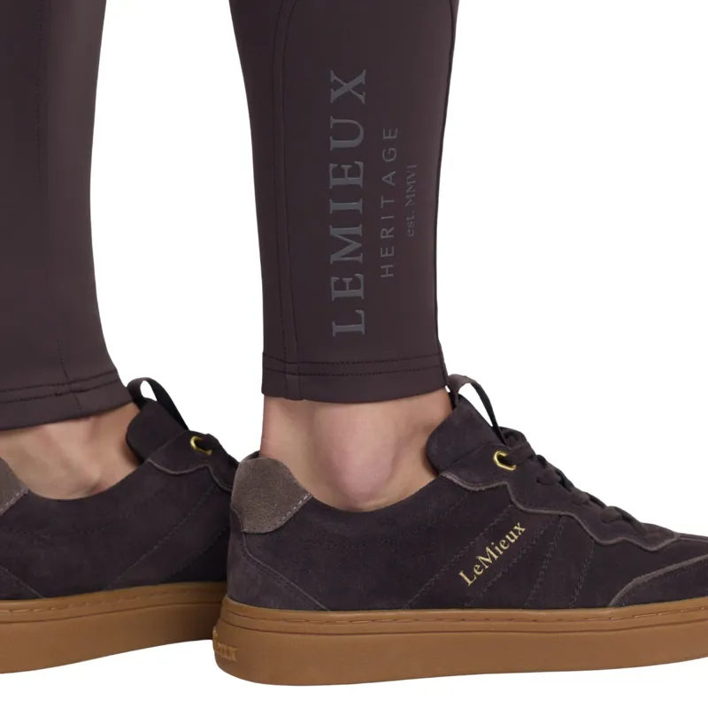 LeMieux Heritage Check Full Grip Womens Bregging Riding Tights - Cocoa-7