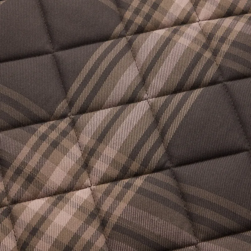 LeMieux Heritage Check Dressage Saddlecloth - Cocoa-11