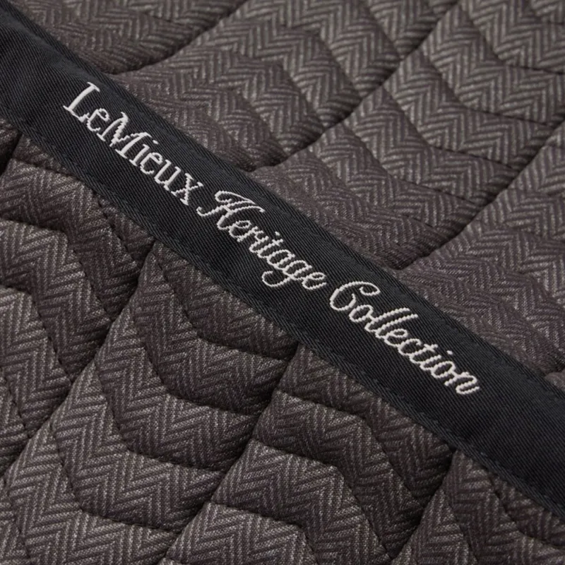 LeMieux Heritage Herringbone Dressage Saddlecloth - Cocoa Pre-Order-10