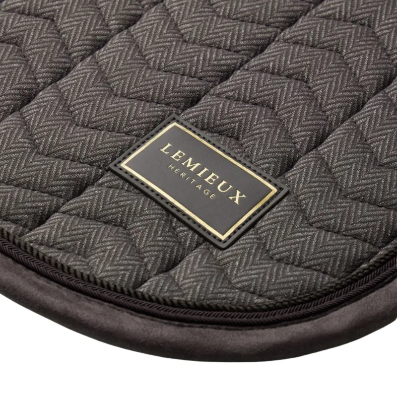 LeMieux Heritage Herringbone Dressage Saddlecloth - Cocoa Pre-Order-3
