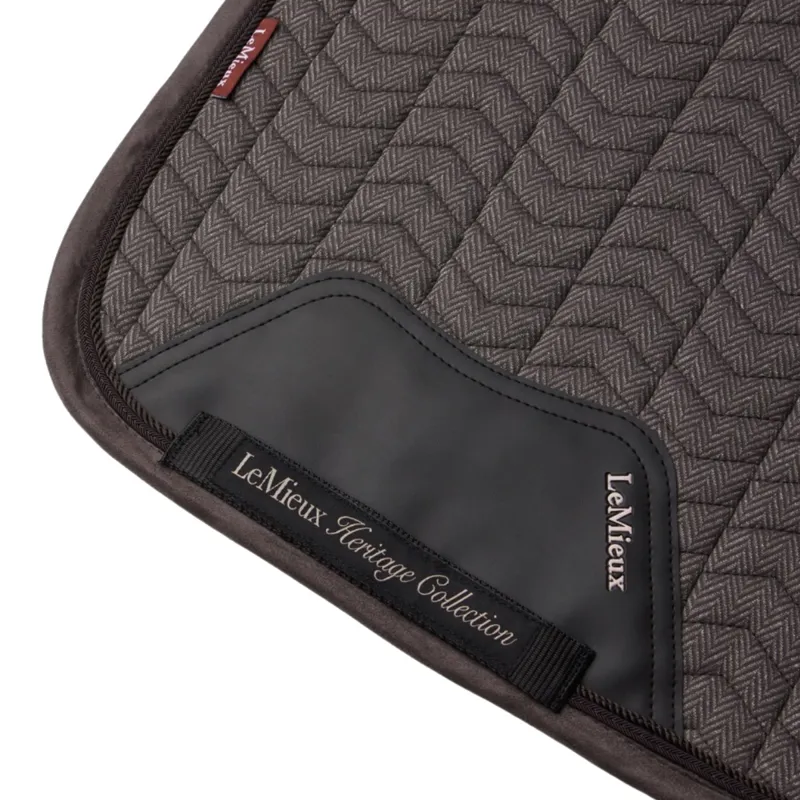 LeMieux Heritage Herringbone Dressage Saddlecloth - Cocoa Pre-Order-7
