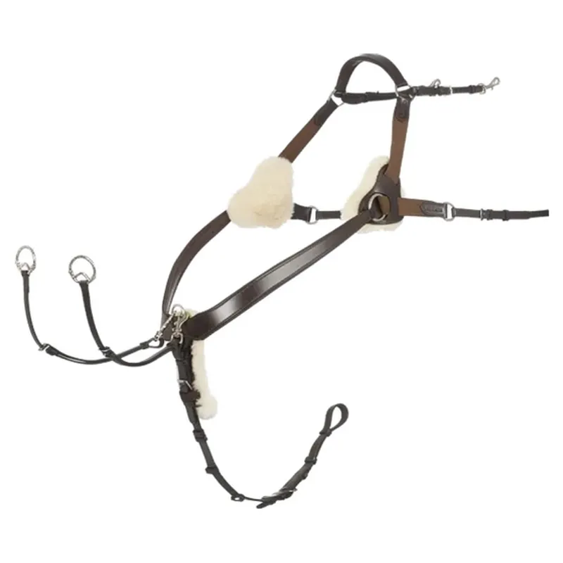 LeMieux Kudos 5 Point Bridge Breastplate - Havana