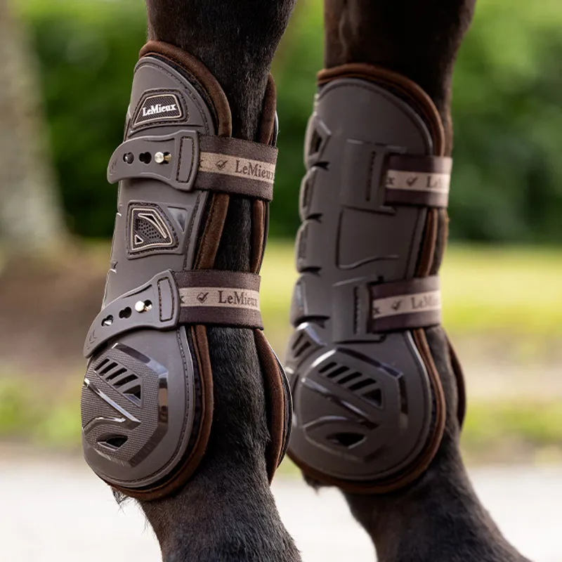LeMieux Motion Cool Tendon Boots - Brown-5