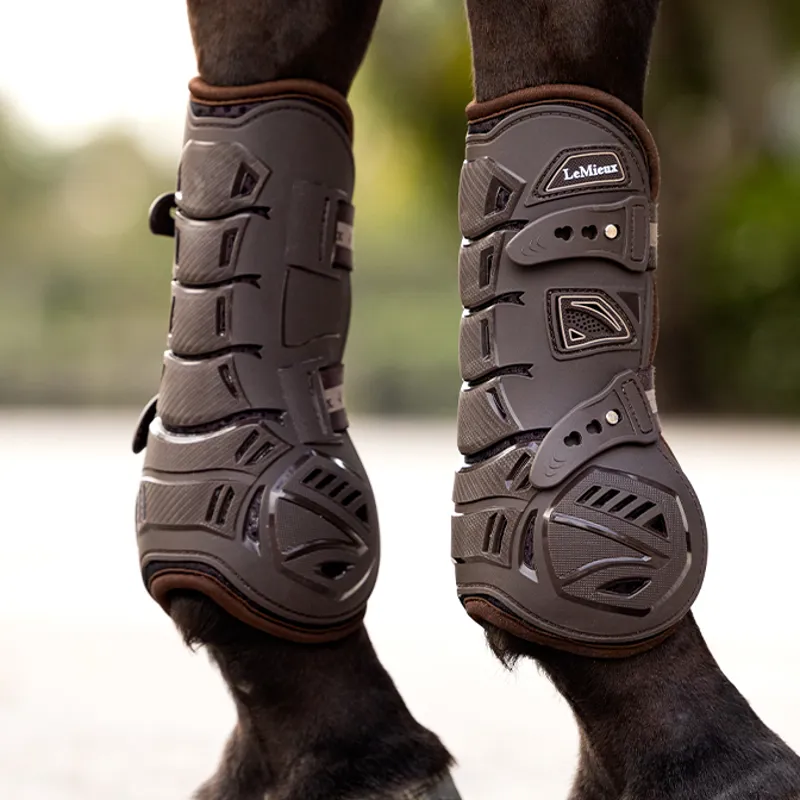 LeMieux Motion Cool Tendon Boots - Brown-6