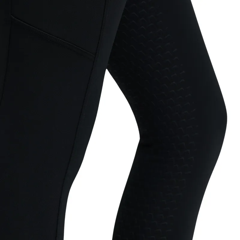 LeMieux Mini Nora Brushed Pull On Junior Riding Tights - Black-5