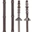 LeMieux Soft Rubber Reins with Stoppers - Havana/ Brass