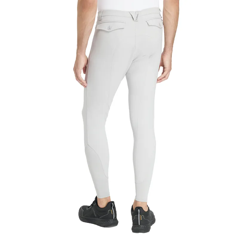 LeMieux Sport Knee Grip Mens Breeches - Light Grey-3