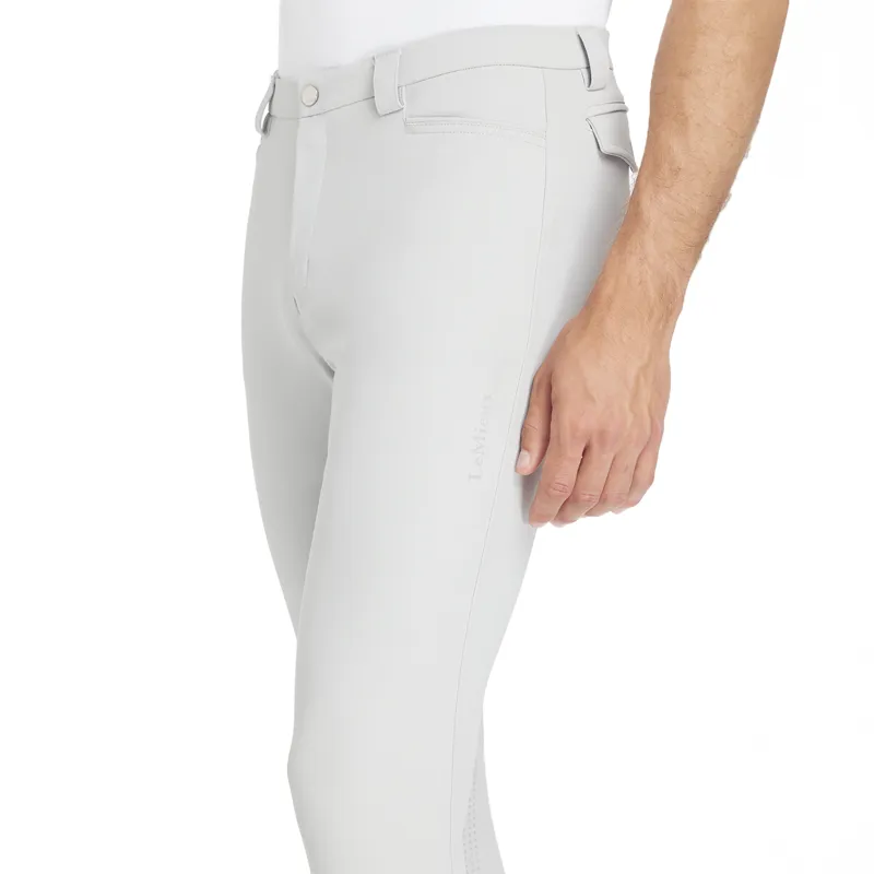LeMieux Sport Knee Grip Mens Breeches - Light Grey-1
