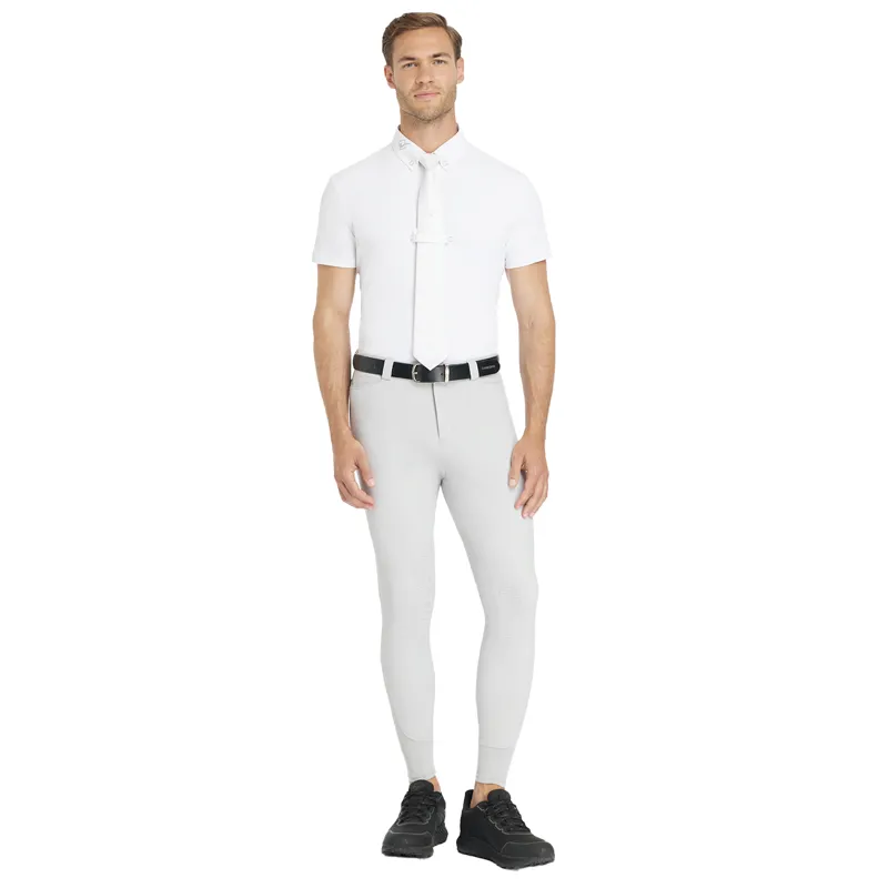 LeMieux Sport Knee Grip Mens Breeches - Light Grey-2