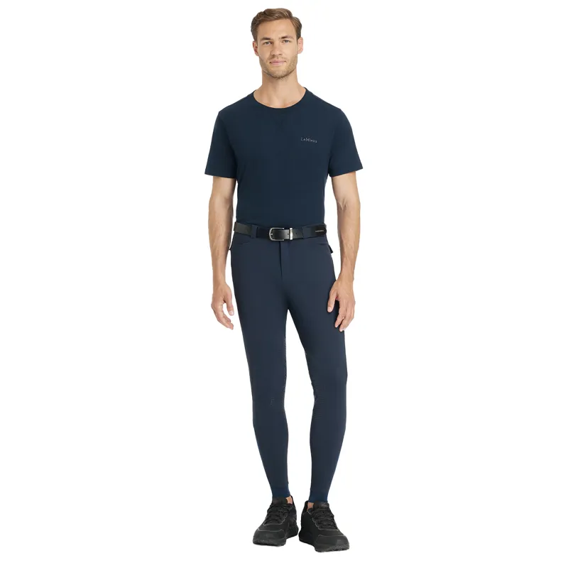 LeMieux Sport Knee Grip Mens Breeches - Navy-2