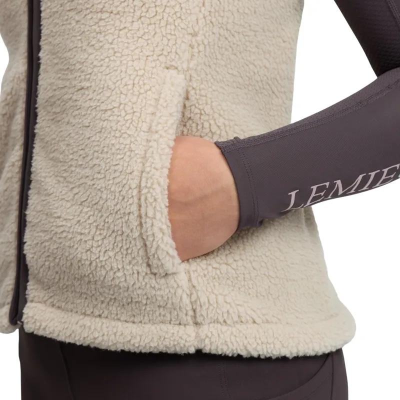LeMieux Young Rider Trinity Teddy Gilet - Almond Pre-Order-7