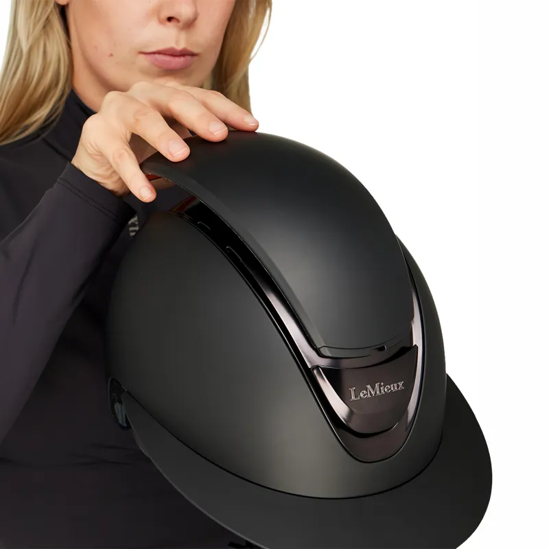 LeMieux Verv Helmet Panel - Matte Black - IN-STORE ONLY-3
