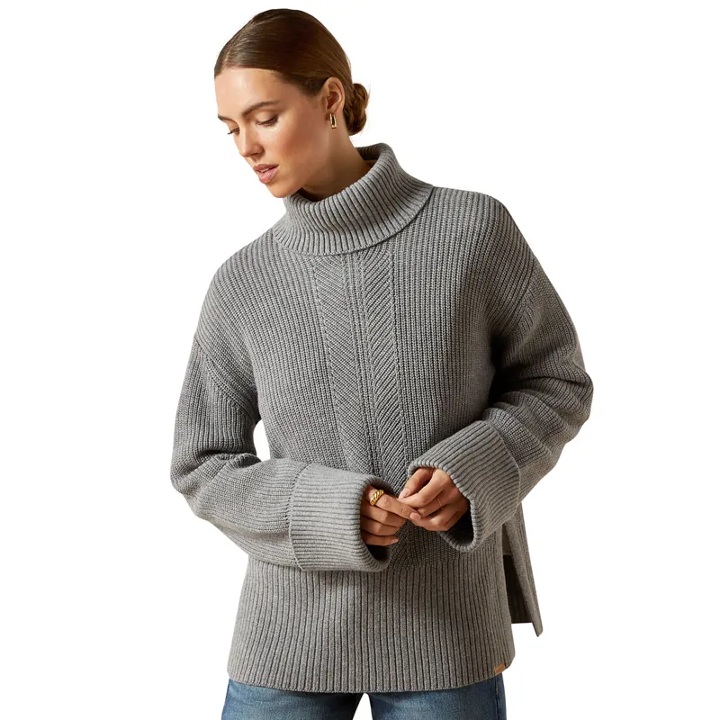 Ariat Country Lendal Womens Sweater - Heather Grey