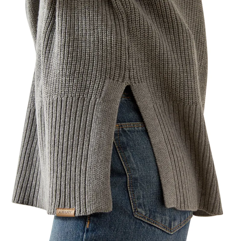 Ariat Country Lendal Womens Sweater - Heather Grey-5
