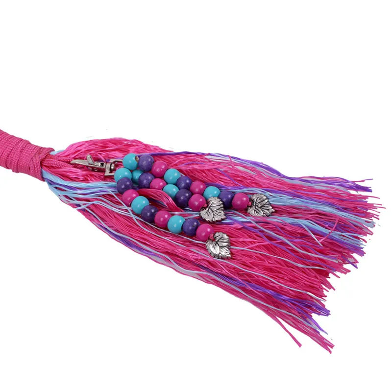 QHP Liberty Combi Headcollar and Neck Rope - Fuchsia-2