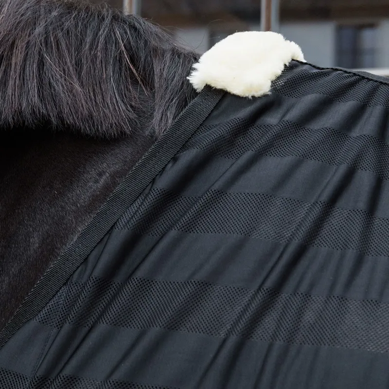 Kentucky Light Striped Mesh Fly Sheet - Black-4