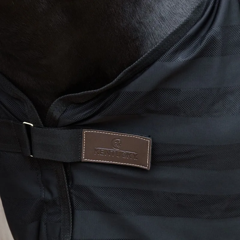 Kentucky Light Striped Mesh Fly Sheet - Black-2