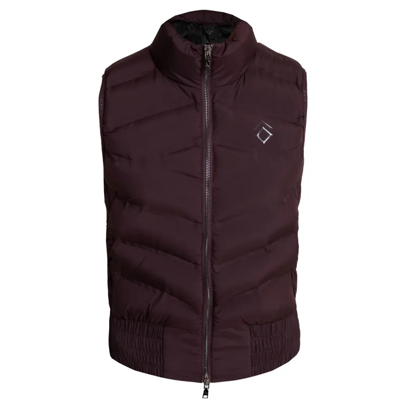 Aztec Diamond Lightweight Ladies Gilet - Deep Mauve-3
