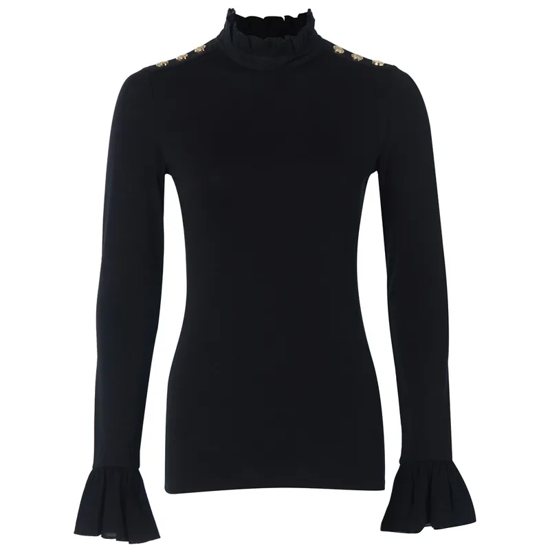 Holland Cooper Lilibet Ladies Jersey Tee - Black-7