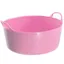 Red Gorilla Tubtrug Flexible Small Shallow 15L Bucket - Soft Pink
