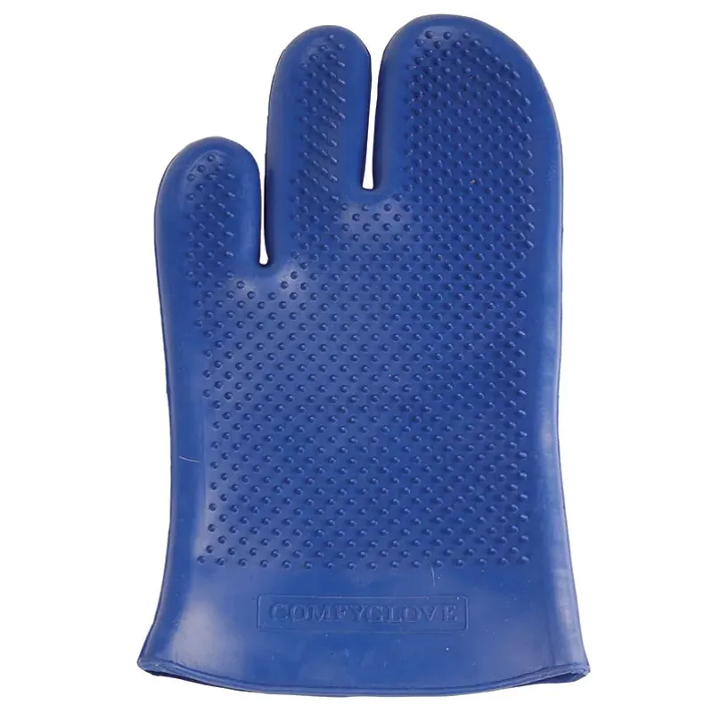 Lincoln Comfy Grooming Mitt - Blue