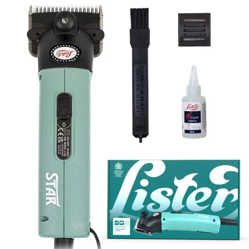 Lister Star Mains Clipper Set - Green