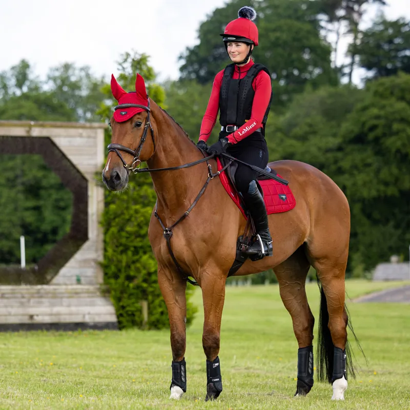 LeMieux Loire Classic Satin Close Contact Square - Chilli-8