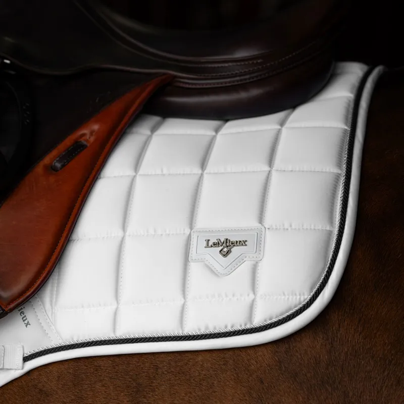 LeMieux Loire Classic Satin Close Contact Square - White-3