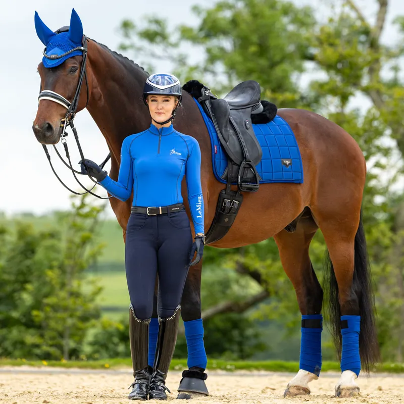 LeMieux Loire Classic Satin Dressage Square - Benetton-8