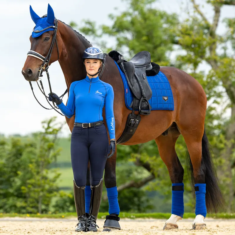 LeMieux Loire Classic Satin Dressage Square - Benetton-7