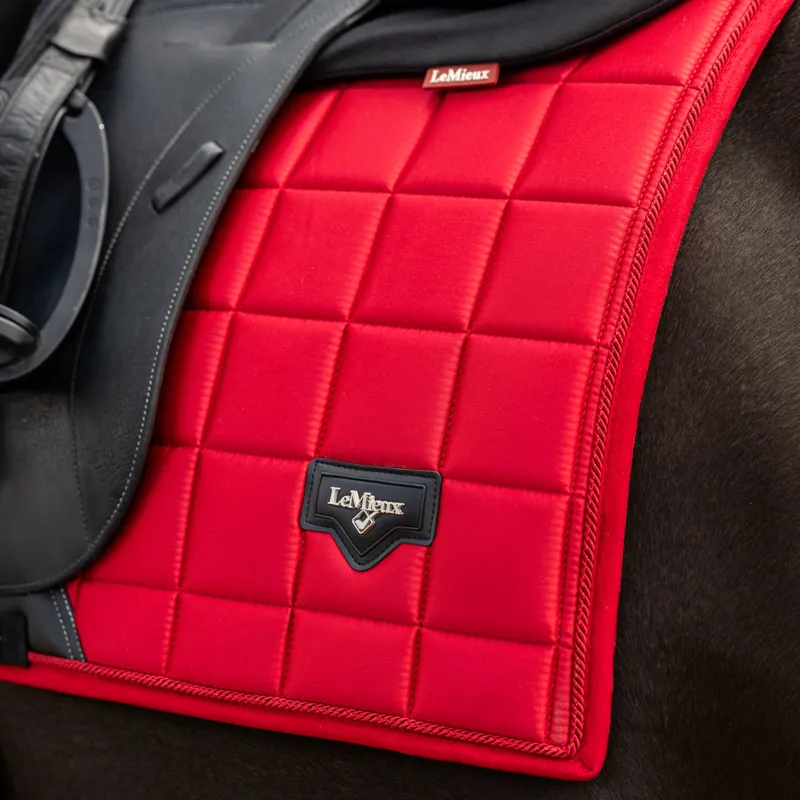 LeMieux Loire Classic Satin Dressage Square - Chilli-5
