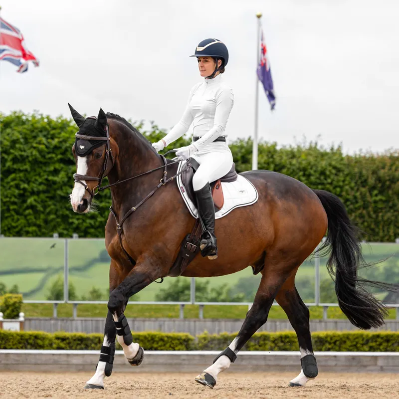 LeMieux Loire Classic Satin GP Square - White-3