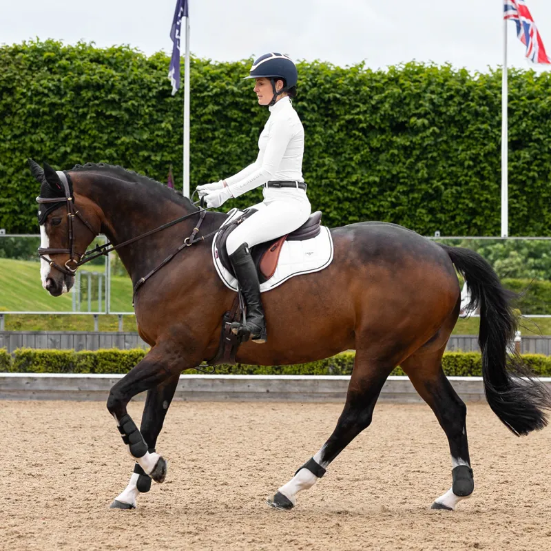 LeMieux Loire Classic Satin GP Square - White-2