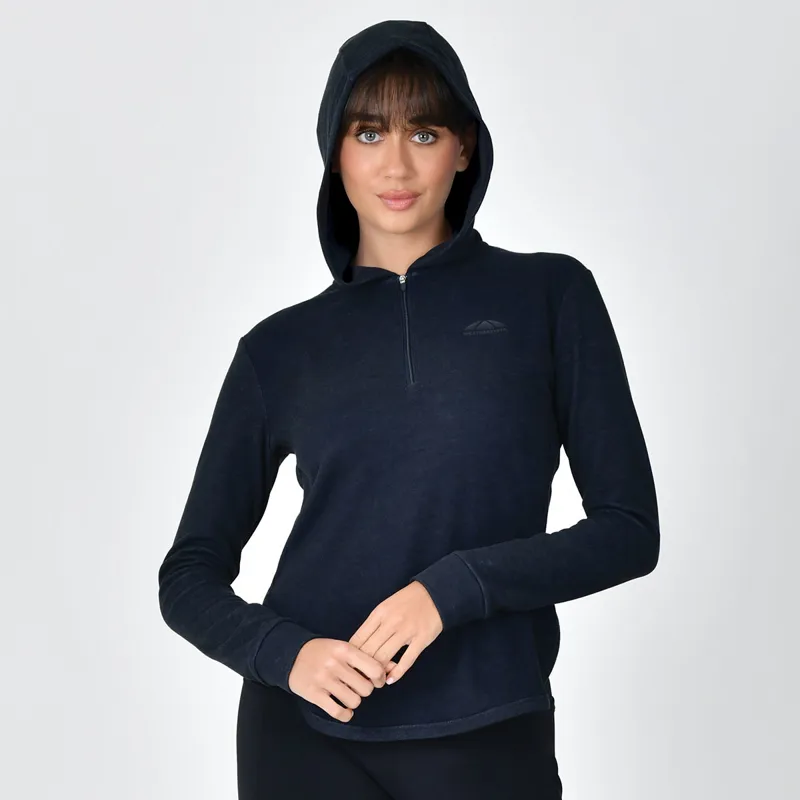 Weatherbeeta London Womens Layer Hoodie - Navy Marble-1